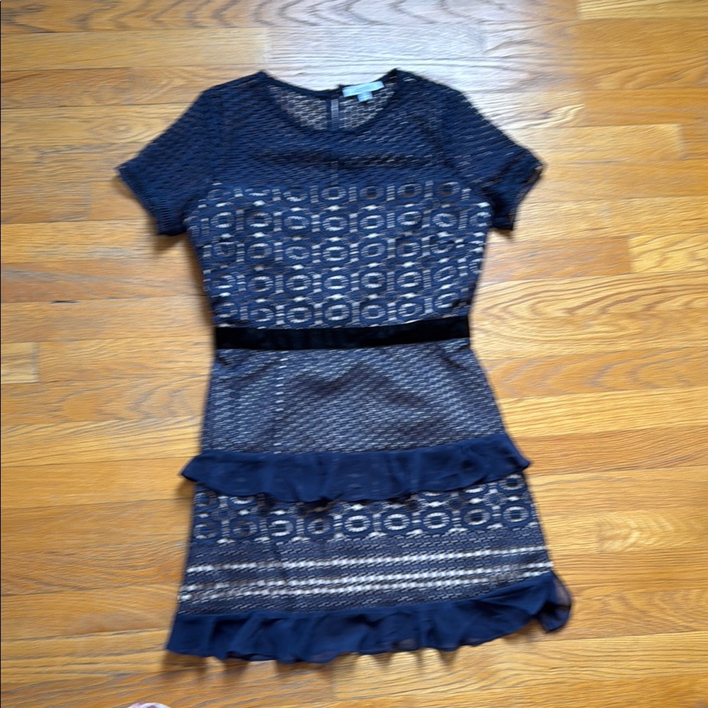 Elegant Navy Blue lucy Paris Lace Dress!!